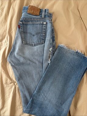 Levi's Vintage Light Blue Straight Leg Women's Jeans